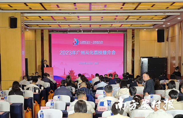 4月4日，2023年广州从化荔枝推介会在贵州省贵阳市举办。
