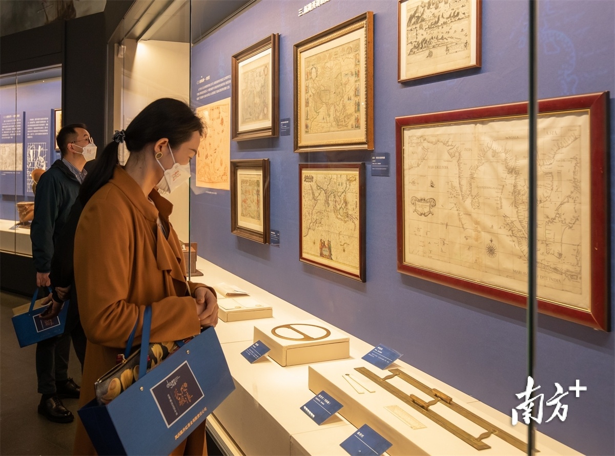 《长风破浪——世界航海五百年展》展览现场。 《长风破浪——世界航海五百年展》展览现场。