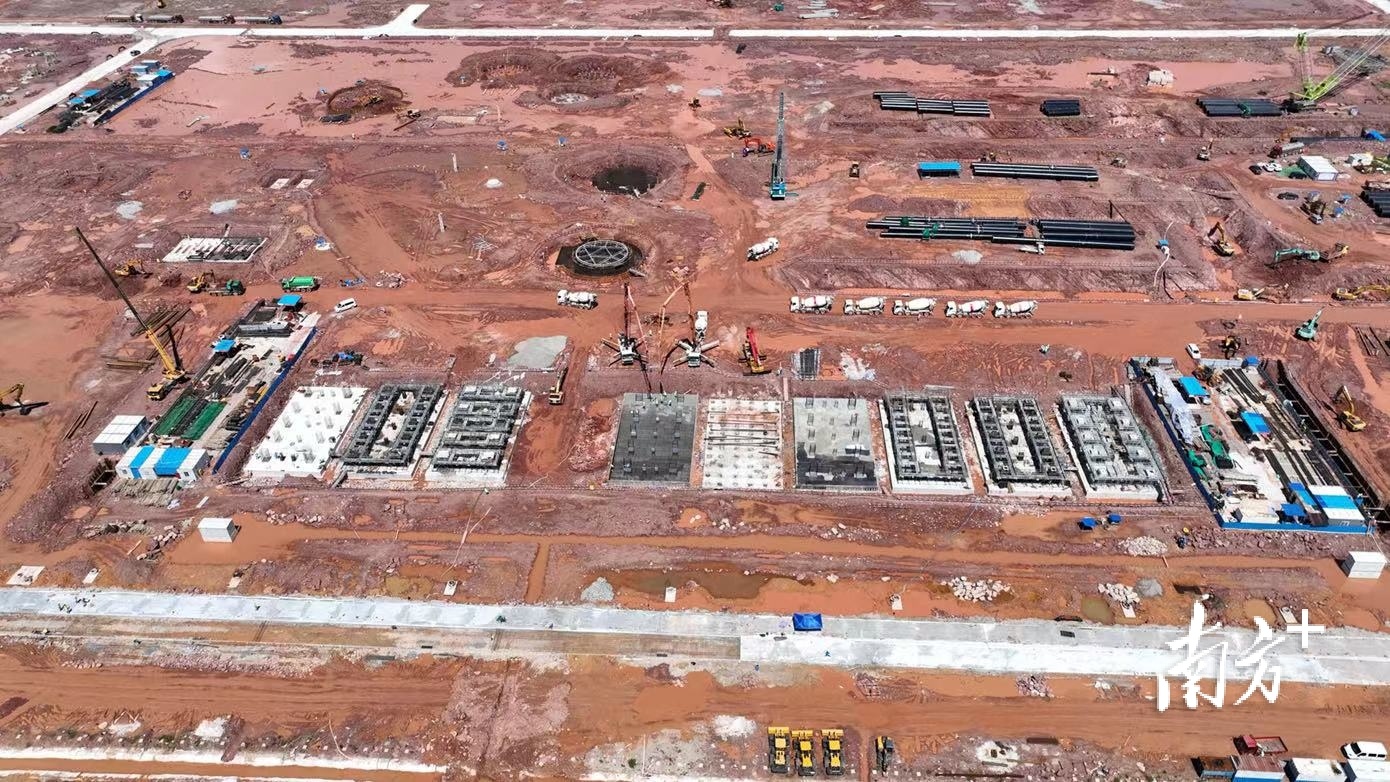 埃克森美孚惠州乙烯项目建设现场。