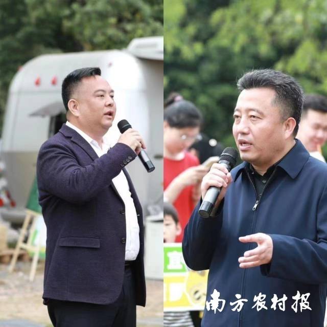 近日，湛江市徐闻县副县长黄执孔（左）与河北首衡集团董事长米亚林（右），开展了一场特别的“南北对话”。  