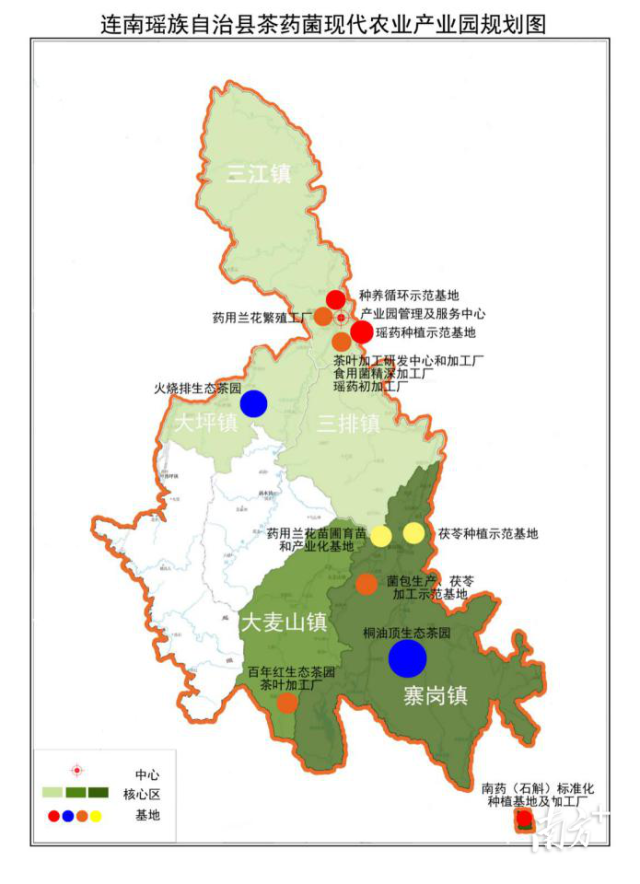 连南瑶族自治县茶药菌现代农业产业园规划图