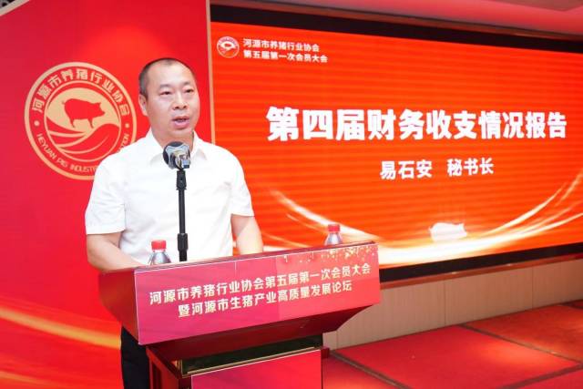 易石安秘书长作第四届财务收支情况报告