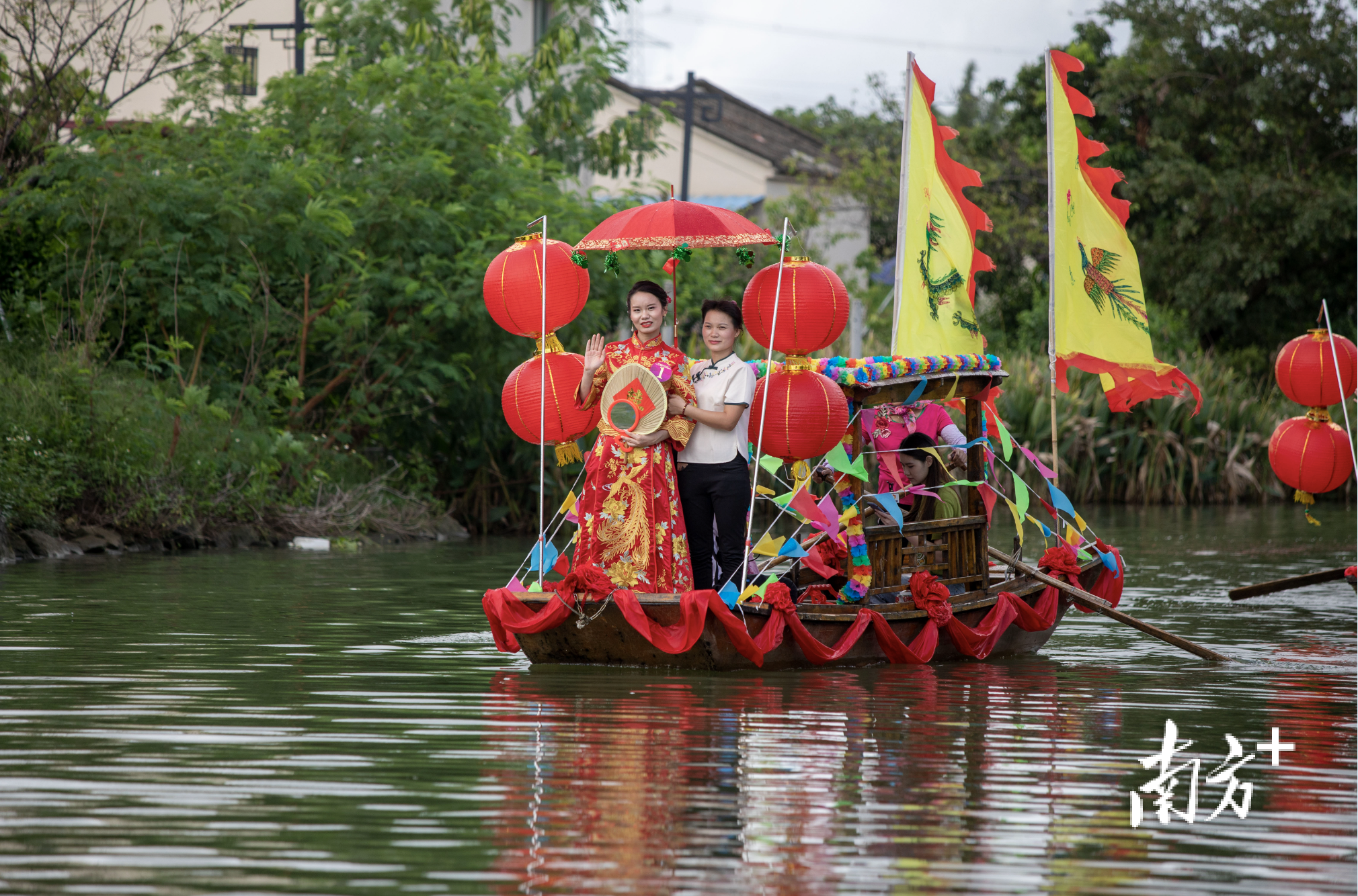非遗传统文化斗门水上婚嫁。 非遗传统文化斗门水上婚嫁。