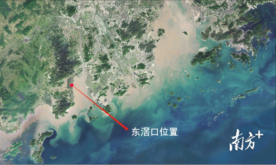 东滘口位置示意图。台山市博物馆供图
