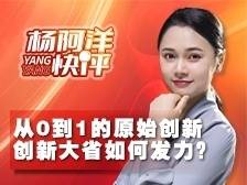 从0到1原始创新 创新大省如何发力｜杨阿洋快评