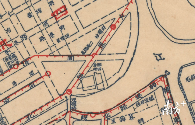 1952年汕頭地圖中顯示