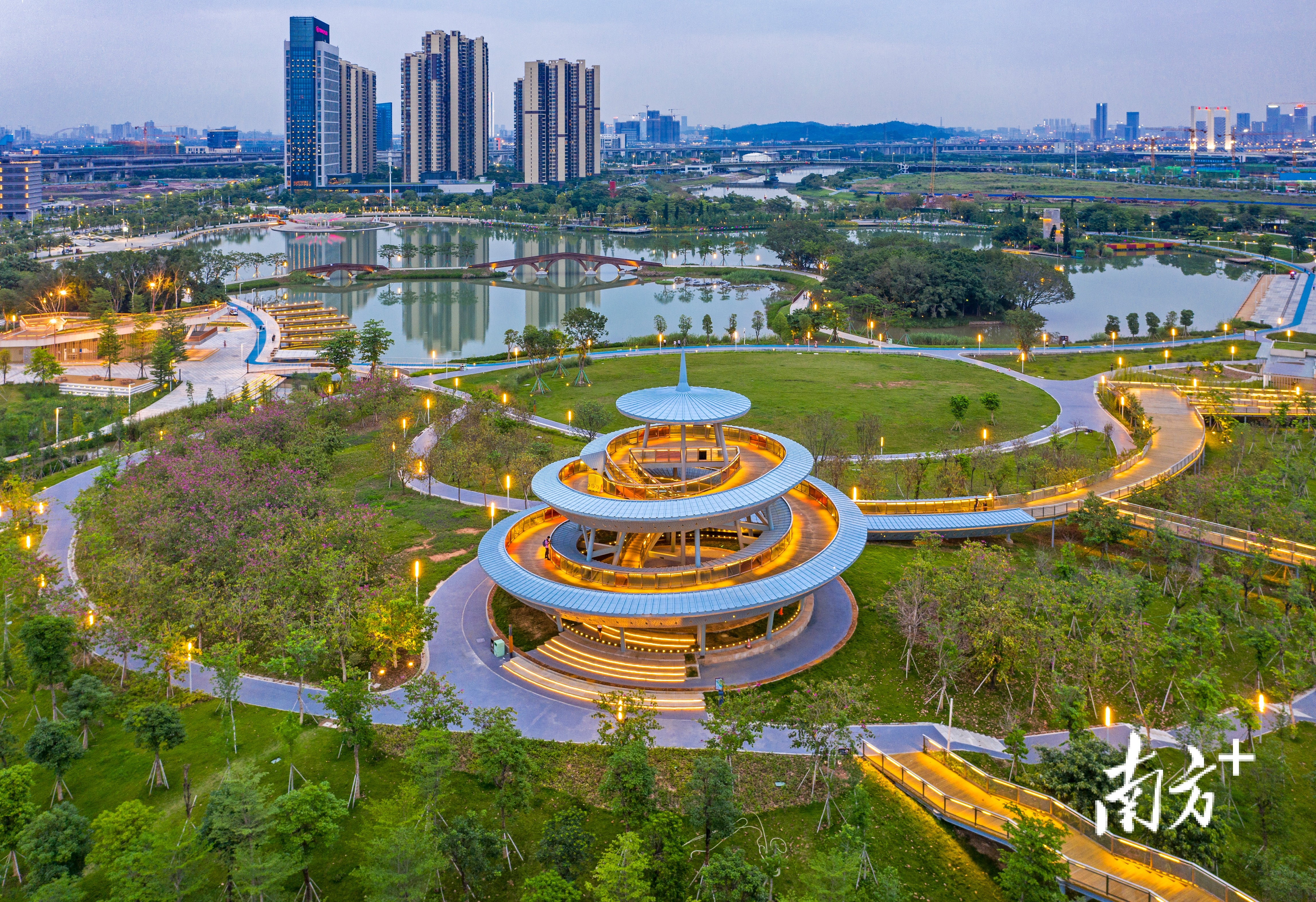 文翰湖公园。资料图&nbsp;