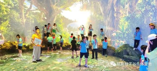 展厅内的太空农业科普。