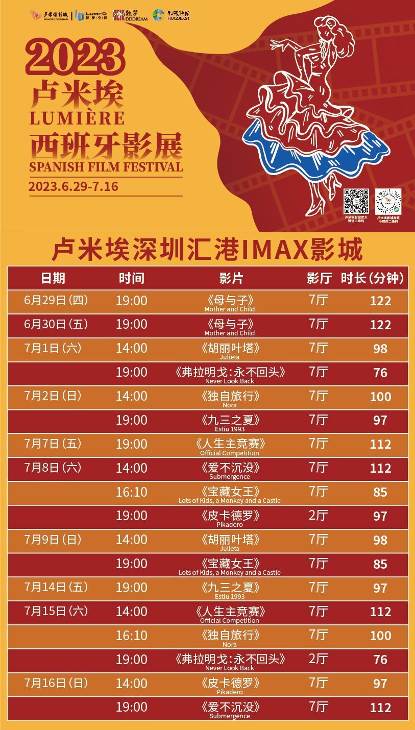 影展包括7部剧情片、2部纪录片。