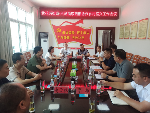 黄花岗街道一行到镇宁县六马镇调研乡村振兴示范村建设和产业发展情况
