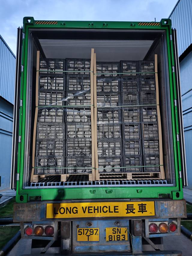 运输星河种业菌棒的冷链车