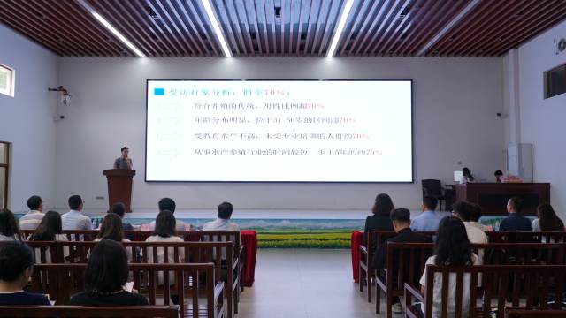 实践队进行调研成果汇报。