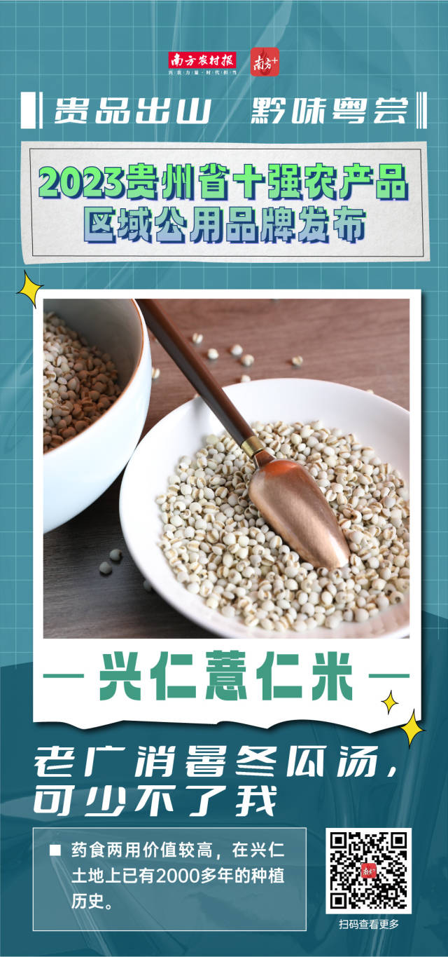 2023年贵州省十强农产品区域公用品牌热辣出炉。