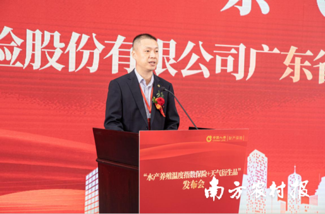 中国人寿财险广东省分公司党委书记、总经理余飞。