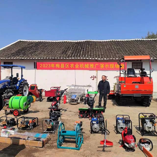 林国升在2023年梅县区农业机械推广演示现场会