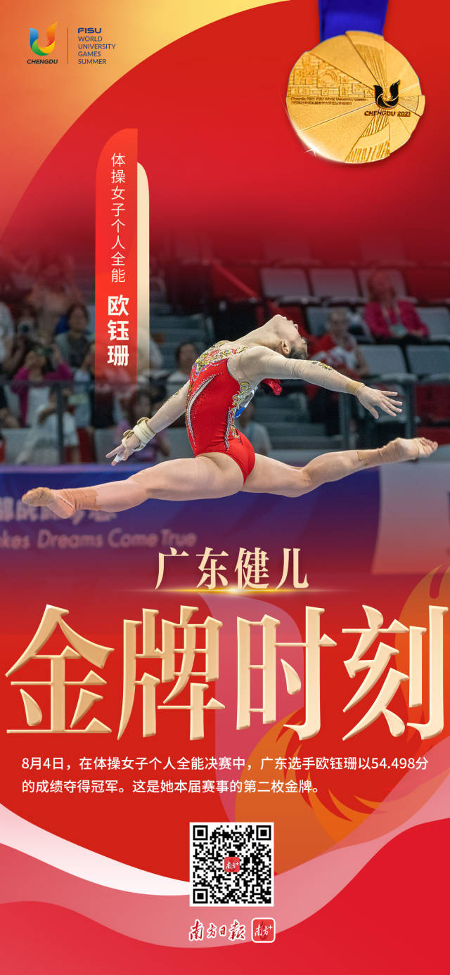 大运会闭幕一组海报回顾广东健儿金牌时刻