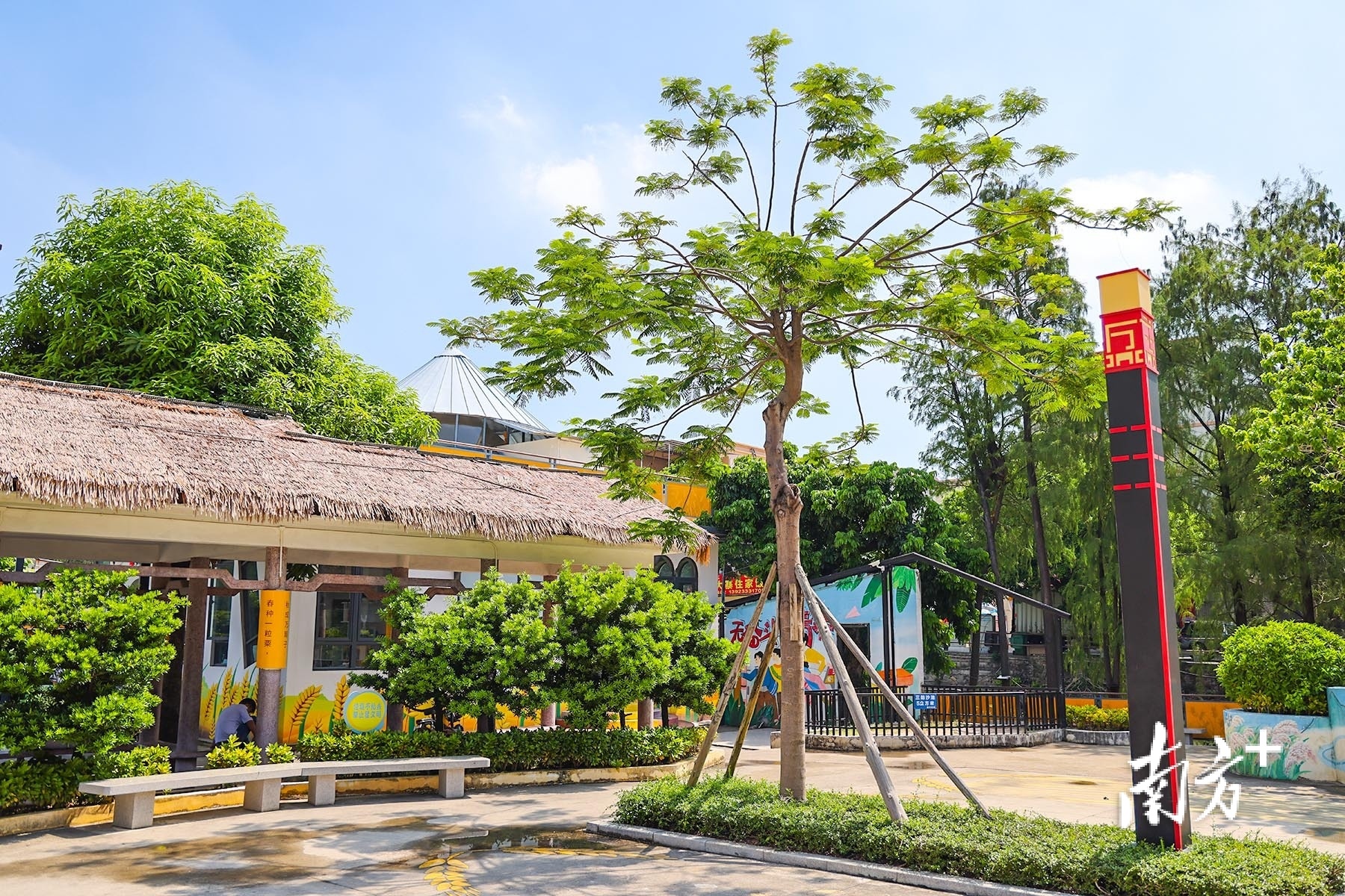 盛丰社区丰收广场。 盛丰社区丰收广场。