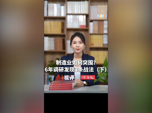 南方视评｜制造业如何突围？6年调研发现3条战法（下）