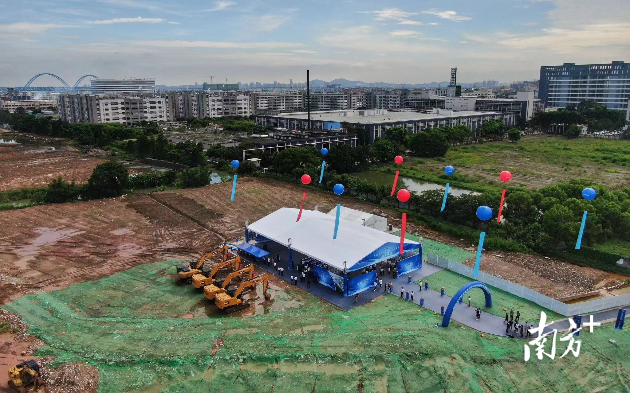 新迈奇大湾区生产总部基地项目动工。 南方+ 叶志文 拍摄