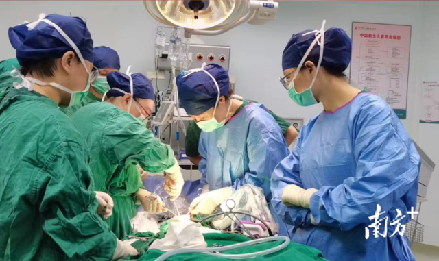 专家团队手术中。