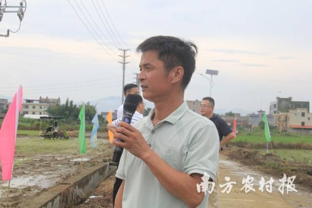 力文农机专业合作社负责人陈力文。