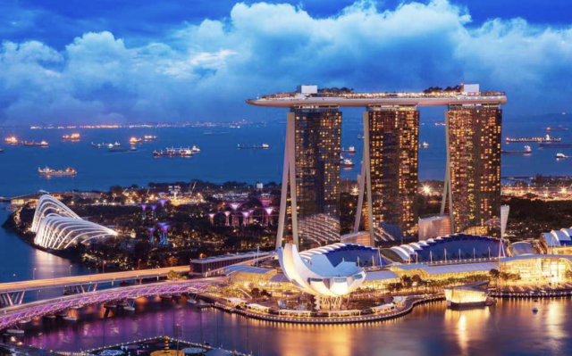 新加坡城景。