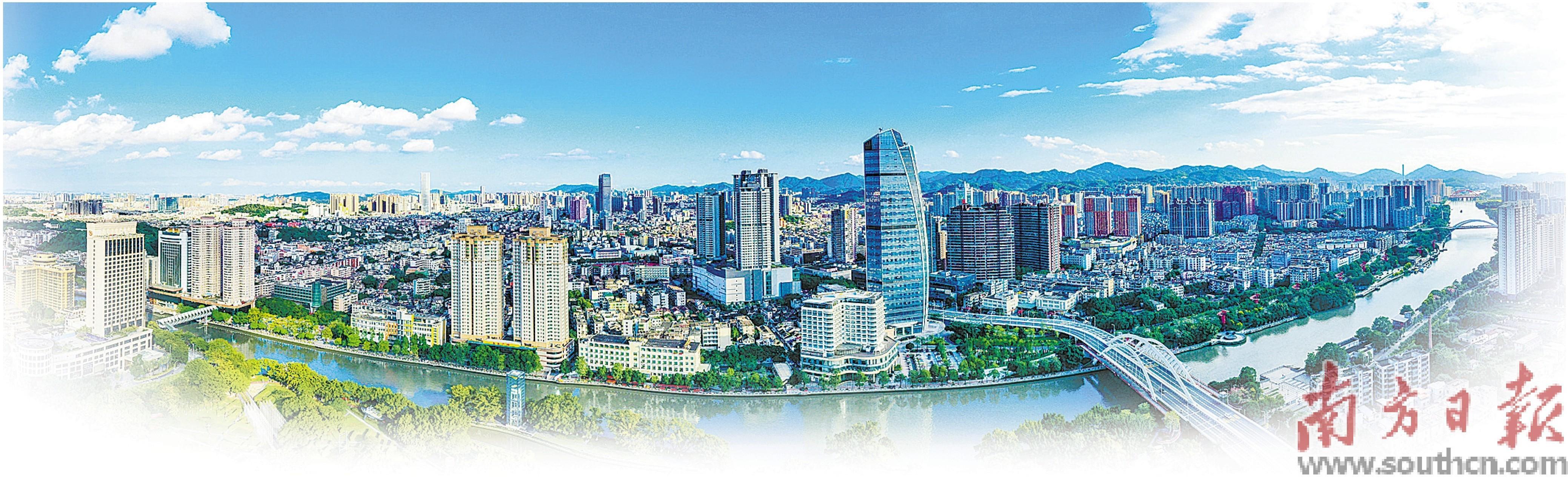 中山市城区景观。 中山市城区景观。