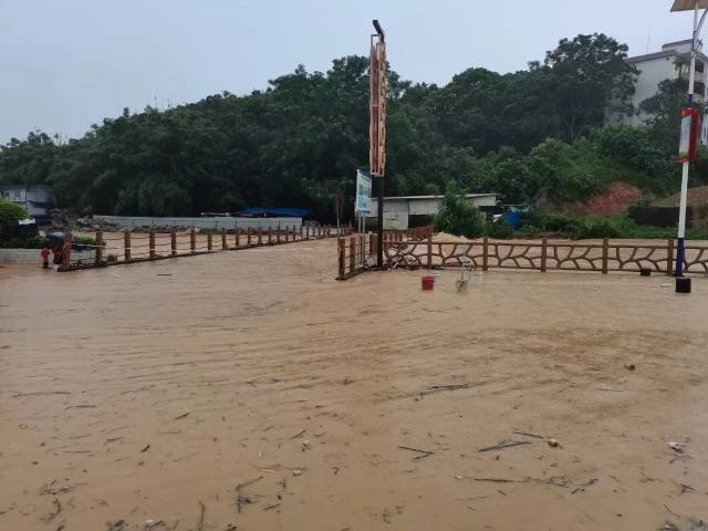 雙滘鎮(zhèn)圩河水漫上河岸