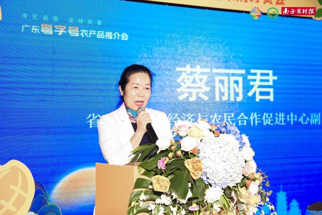 广东省农业对外经济与农民合作促进中心副主任蔡丽君。