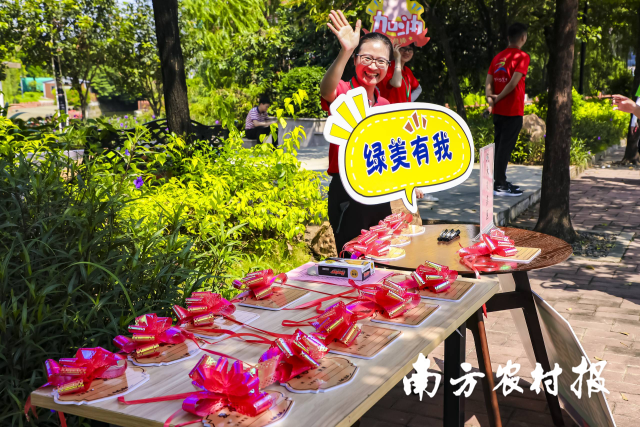 紫南村鼓励村民认养村内树木，为家乡添绿。