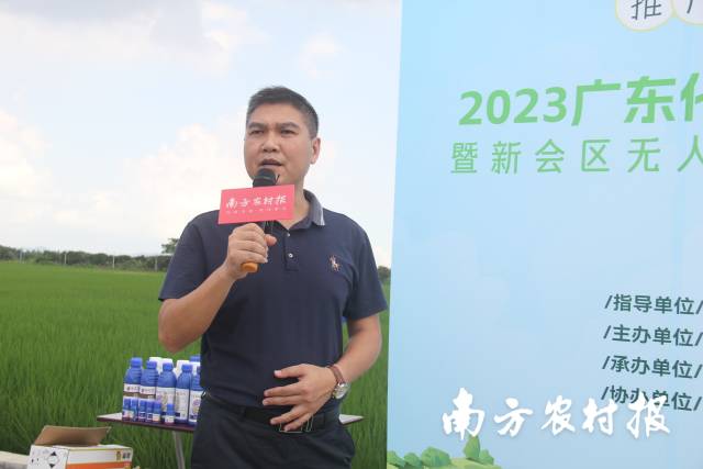 新会区农业农村综合服务中心主任高级农艺师刘伟斌。
