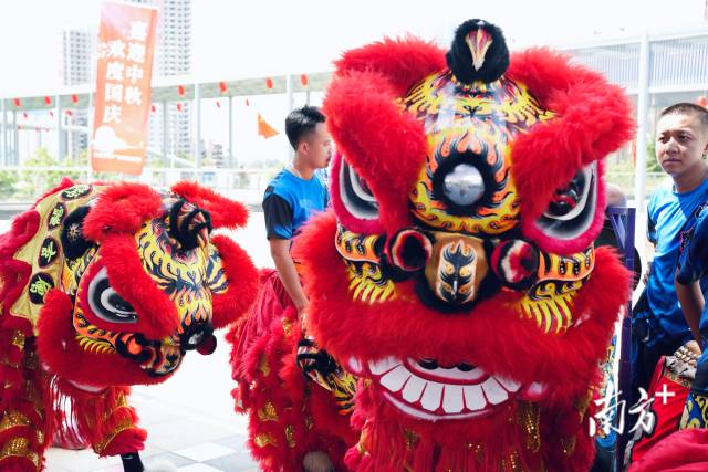 醒狮表演《瑞狮呈祥》.汪旭莹 摄