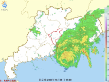 广州已在“小犬”6-7级风圈内，今晚各区将转雨