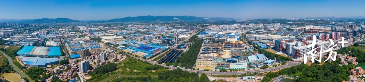 俯瞰大塘镇，两大万亩工业园区投资“磁场”正在形成，工业投资和技改投资实现“双增长”。大塘镇供图
