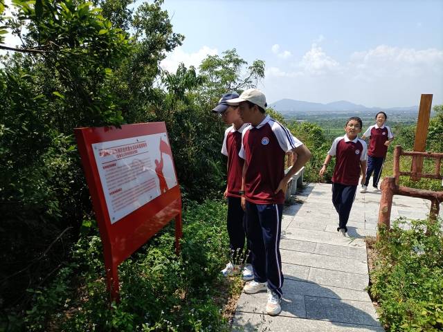 青山叠翠，郁树葱茸。莲江村依托五指山资源，开发乐途途山野步梯，沿途设置的党建教育点吸引了不少中小学生前来研学。