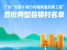 广东“百千万工程”首批110个典型镇名单正式印发，你的家乡入选了吗？