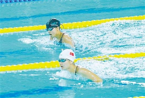 11月5日,竞技体育组游泳比赛在江门体育中心游泳馆收官.