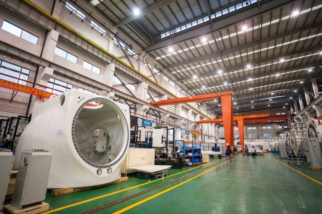 位于中山火炬开发区的明阳智慧能源集团股份公司内景。南方+记者 董天健 摄 位于中山火炬开发区的明阳智慧能源集团股份公司内景。南方+记者 董天健 摄