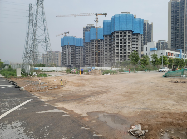 江业路建设前。