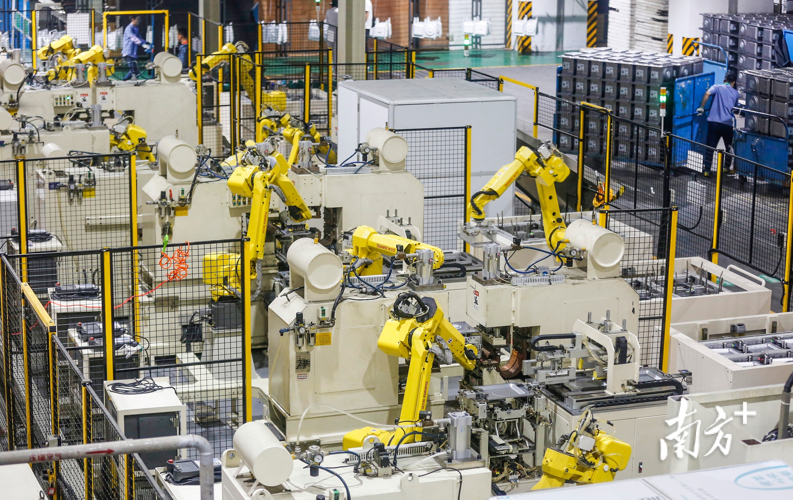 数智转型浪潮下涌现了一批标杆企业与示范工厂。 南方+ 叶志文 拍摄 数智转型浪潮下涌现了一批标杆企业与示范工厂。 南方+ 叶志文 拍摄