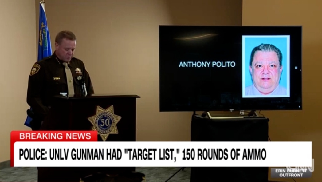 警方展示嫌疑东说念主安东尼·波利托。CNN报说念截图 警方展示嫌疑东说念主安东尼·波利托。CNN报说念截图