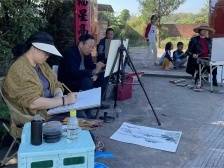 聚焦文旅融合特色村镇建设行动：画家走进兴宁叶塘镇北塘村，用画笔描绘“百千万工程”新画卷