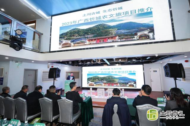 忻城县文广旅游局局长樊绍光进行忻城县农文旅资源推介。