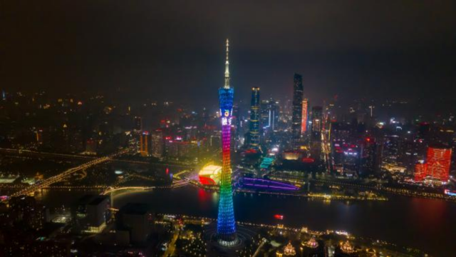 2023年，融安金桔首次登上广州城市地标——“小蛮腰”。