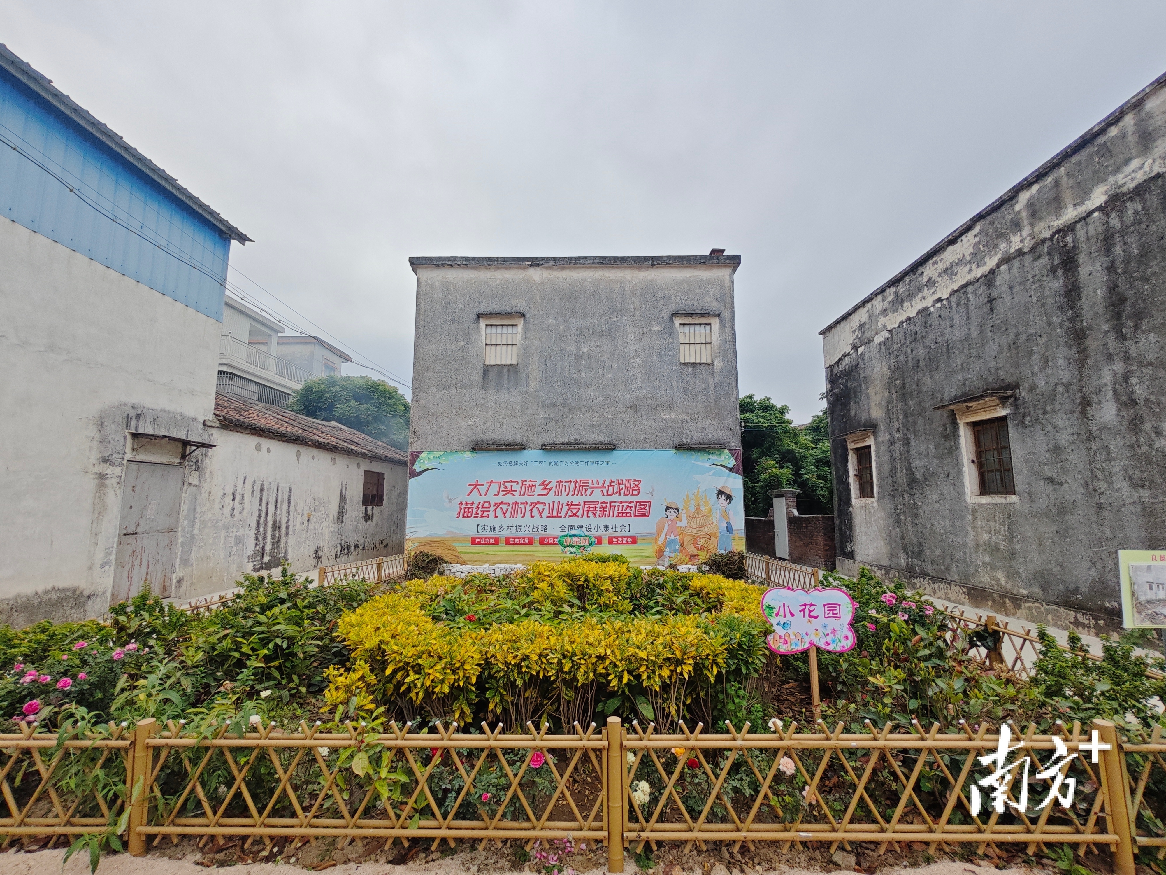 良德冲村闲置公共区域盘活为雅致的“四小园”。