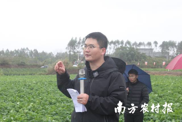 江门天禾农业服务有限公司代表梁炜坤。