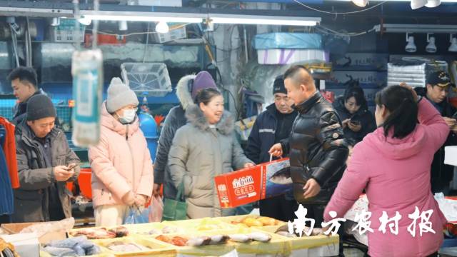 广东的金鲳鱼、海鲈鱼等特色粤味成为哈尔滨人民的必备年货。