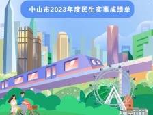 办实事见实效，一图速览中山2023年十件民生实事成绩单
