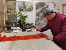 英国伦敦丹青研究会会长、英国诗书画会副会长蔡唯敏向全球华人拜年