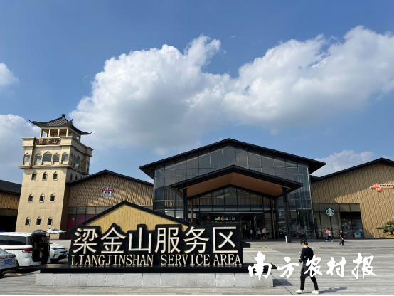 梁金山下，开平碉楼被“搬”到高速公路两旁。